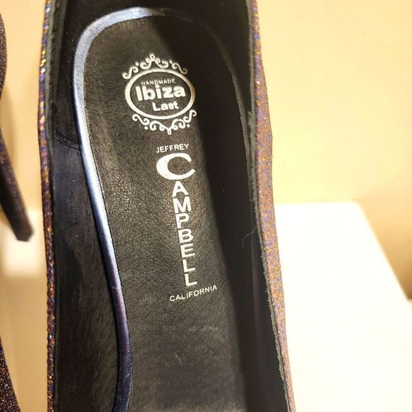 Jeffrey Campbell Purple Glitter Stiletto Pumps sz.9 Ret. $179 Worn once! - Picture 5 of 9